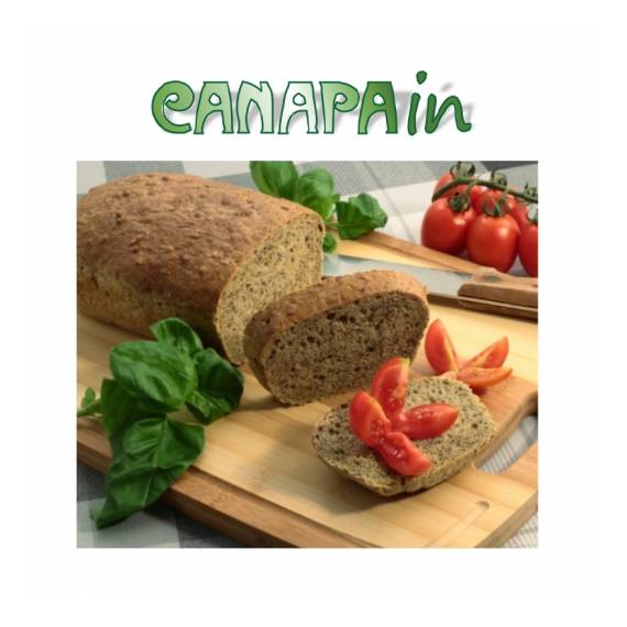 Canapain - per pane alla canapa con semi di lino e fiocchi estrusi