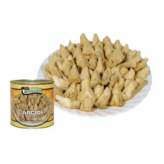 Spicchi di carciofi in olio di semi di girasole